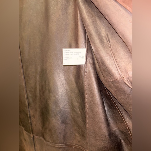 Used Vintage Men’s Leather Size M/L - Picture 10 of 11